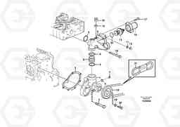 27283 Water pump and thermostat housing G900 MODELS S/N 39300 -, Volvo Construction Equipment