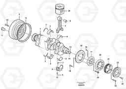 45246 Crankshaft and related parts EW140C, Volvo Construction Equipment