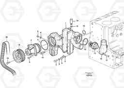 106412 Water pump and thermostat housing BL61 S/N 11459 -, Volvo Construction Equipment