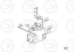 44544 Hydraulic pump with fitting parts BL71PLUS, Volvo Construction Equipment