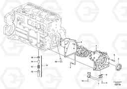 36445 Lubricating oil system BL61 S/N 11459 -, Volvo Construction Equipment