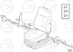 58285 Operator seat with fitting parts L150F, Volvo Construction Equipment