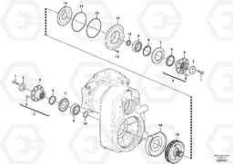 49675 Transfer case, gears and shafts EW140C, Volvo Construction Equipment