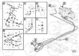 89943 Servo system, control valve to remote control valve pedal EW160C, Volvo Construction Equipment