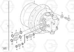 9309 Travel motor with mounting parts ECR38 TYPE 602, Volvo Construction Equipment