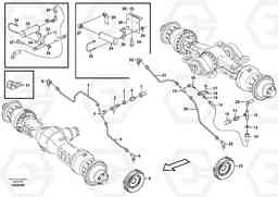 83191 Brake pipes, front axle and rear axle L180F HL HIGH-LIFT, Volvo Construction Equipment