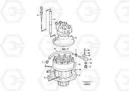 72247 Swing motor with mounting parts EC140C, Volvo Construction Equipment