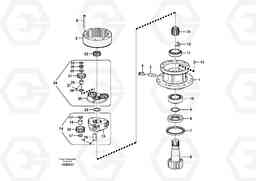 93934 Swing gearbox EW145B PRIME S/N 15001-, Volvo Construction Equipment