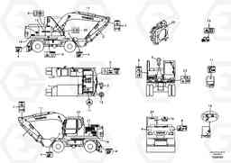 98295 Decal, outer location EW145B, Volvo Construction Equipment