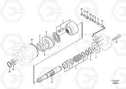 52958 Hydraulic system, oil cooling fan motor EC360C S/N 115001-, Volvo Construction Equipment