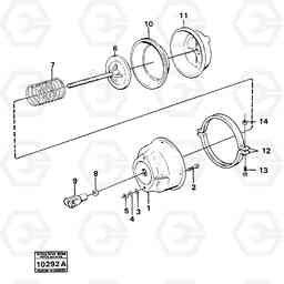 21907 Control cylinder 861 861, Volvo Construction Equipment