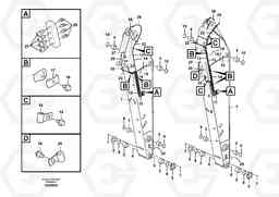 92679 Dipper arm and grease piping with piping seat FC2121C, Volvo Construction Equipment