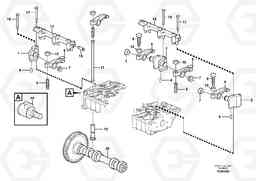 63287 Valve mechanism - D7 G900 MODELS S/N 39300 -, Volvo Construction Equipment