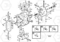 72681 Control valve L110E S/N 1002 - 2165 SWE, 60001- USA,70201-70257BRA, Volvo Construction Equipment