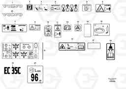 99567 Sign plates and decals EC35C, Volvo Construction Equipment