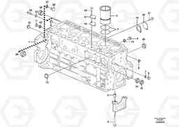 60728 Cylinder block L110E S/N 2202- SWE, 61001- USA, 70401-BRA, Volvo Construction Equipment