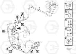 88933 Cable harness, under cab L120F, Volvo Construction Equipment