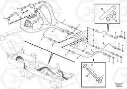 101481 Auxiliary 2 Bank Front Mount Circuit - Valve to Rear G900 MODELS S/N 39300 -, Volvo Construction Equipment