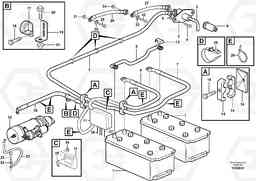 23186 Battery cable and main switch A35E, Volvo Construction Equipment