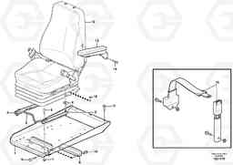 98839 Operator seat with fitting parts L180F, Volvo Construction Equipment