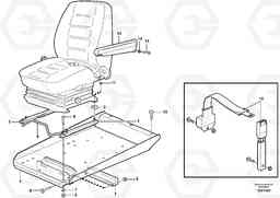 88910 Operator seat with fitting parts L180F, Volvo Construction Equipment