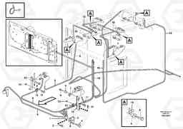 25125 Cable harness, fire extinguishing system, cab L150F, Volvo Construction Equipment