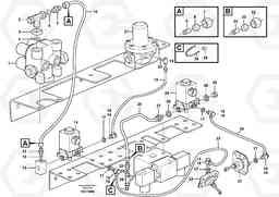 104214 Pneumatic system, diff lock, cab A25E, Volvo Construction Equipment