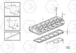 40865 Cylinder head with fitting parts A35E, Volvo Construction Equipment
