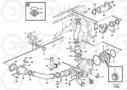 23474 Water pump and thermostat housing A35E, Volvo Construction Equipment