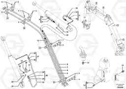 102654 Hydraulic circuit ( boom ) ECR28 TYPE 601, Volvo Construction Equipment
