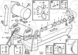 21643 Exhaust system, silencer A35E FS FULL SUSPENSION, Volvo Construction Equipment