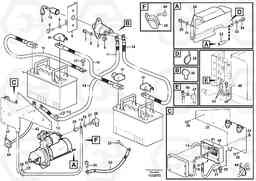 105904 Battery cable and main switch L90F, Volvo Construction Equipment