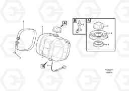 7392 Expansion tank with fitting parts L120E S/N 19804- SWE, 66001- USA, 71401-BRA, 54001-IRN, Volvo Construction Equipment