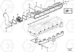 25068 Inlet manifold and exhaust manifold A40E, Volvo Construction Equipment