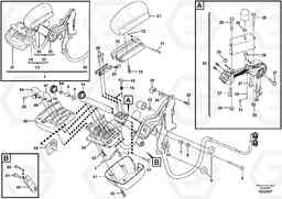 100889 Foldable armrest for four-lever el.hydraulic servo system L180F, Volvo Construction Equipment
