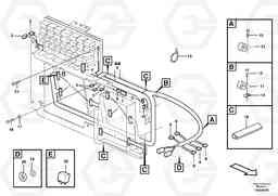80530 Cable harness, electrical distribution unit A40D, Volvo Construction Equipment
