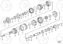97035 Planetary gears and shafts A35D, Volvo Construction Equipment