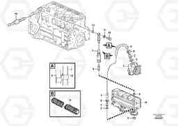 1982 Fuel pipes, fuel pump L40B S/N 1911500 - S/N 1921500 -, Volvo Construction Equipment