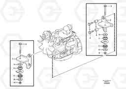 46322 Engine suspension. BL71 S/N 16827 -, Volvo Construction Equipment