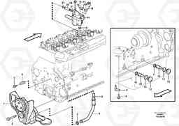10595 Lubricating oil system L220E SER NO 4003 - 5020, Volvo Construction Equipment