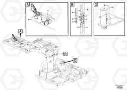87298 Hydraulic system, upper brake line EW160C, Volvo Construction Equipment