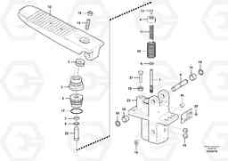 50341 Remote control valve pedal, travel motor EW230C, Volvo Construction Equipment