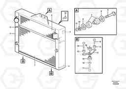 28443 Radiator with fitting parts L180E HIGH-LIFT S/N 8002 - 9407, Volvo Construction Equipment