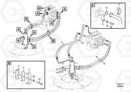 74899 Turning joint line, control valve to turning joint PL4611, Volvo Construction Equipment
