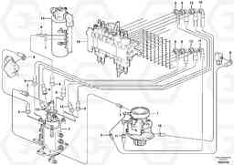 50263 Hydraulic circuit ( platform/balancing valve/offset cylinder ) EC27C, Volvo Construction Equipment