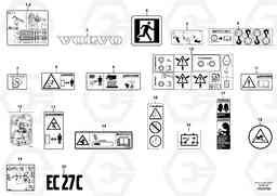 64060 Sign plates and decals EC27C, Volvo Construction Equipment
