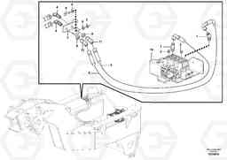 104643 Auxiliary 2 Bank Front Mount Circuit - Valve to Side G900 MODELS S/N 39300 -, Volvo Construction Equipment