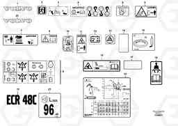 65560 Sign plates and decals ECR48C, Volvo Construction Equipment