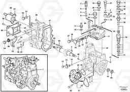 85524 Fuel injection pump with fitting parts EC27C, Volvo Construction Equipment