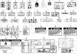 8914 Illustrations of sign plates and decals L150E S/N 10002 - 11594, Volvo Construction Equipment